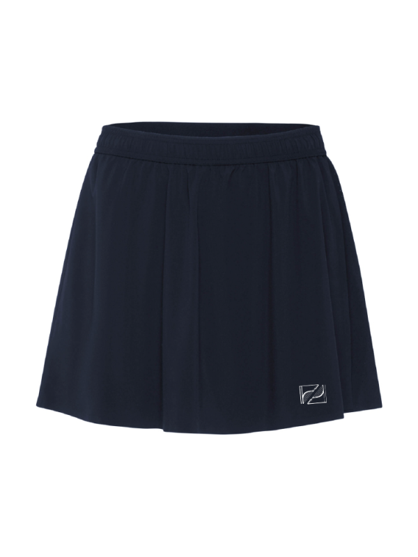 Falda azul mujer