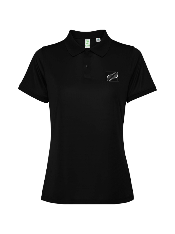 Polo negro mujer